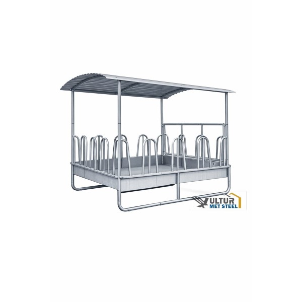 Hranitori patrate cu acoperis