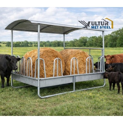 Hranitori patrate cu acoperis